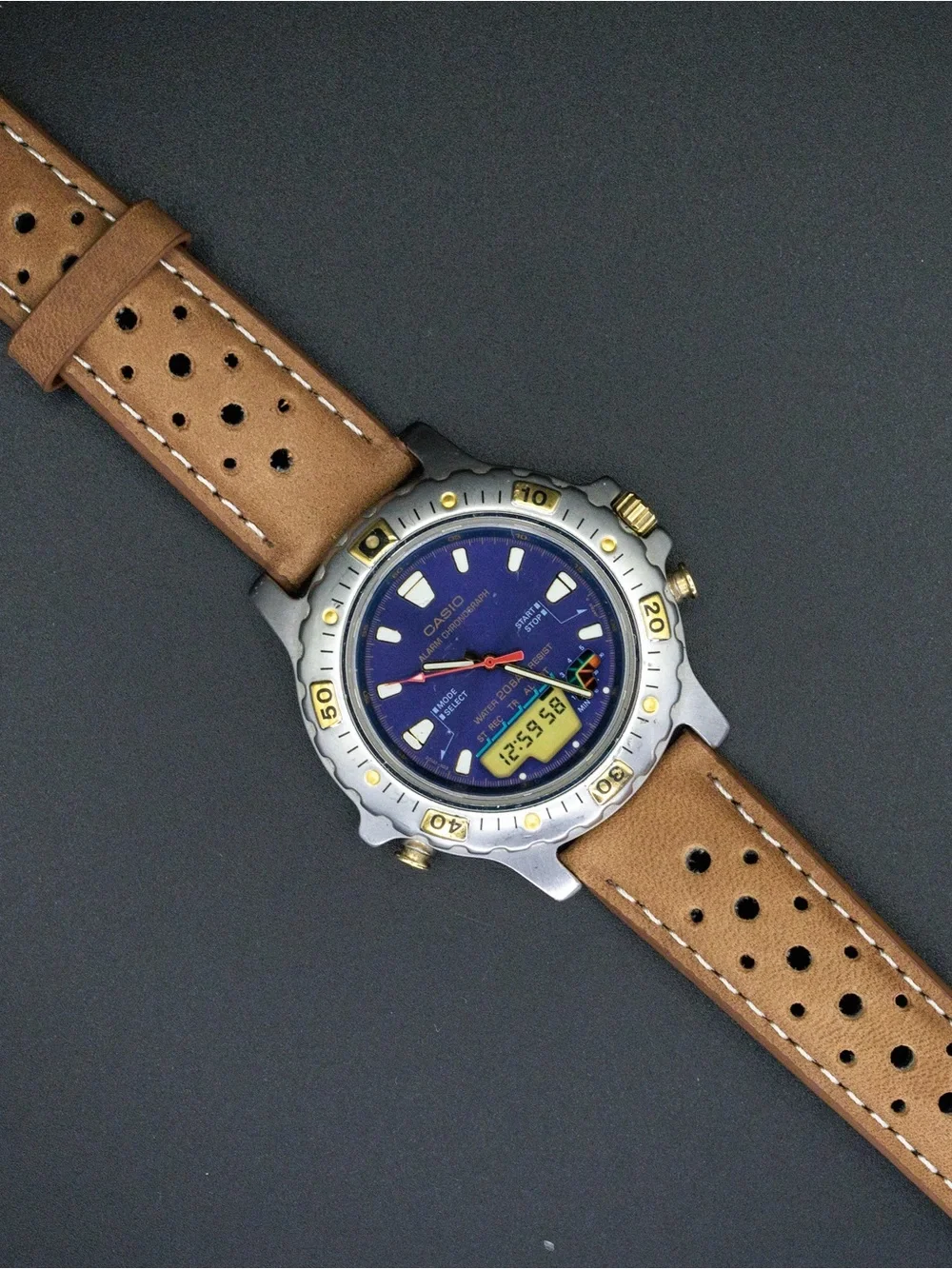 Casio Rare Marlin AD-724 Vintage Analog Digital JDM Import Watch